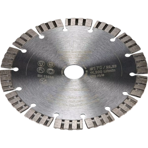 Алмазный диск D-TCS S 170×22,2 – для гранита, мрамора, песчаника, бетона.
